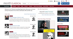 Desktop Screenshot of prestoclassical.co.uk